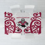 North Harbour Rugby New Zealand Tablecloth Aotearoa Maori Pukana Tiki Mascot
