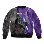 Personalised Storm And Panthers Rugby 2024 Bomber Jacket Go Champions Grand Final Dynamic Style