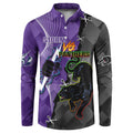 Personalised Storm And Panthers Rugby 2024 Button Sweatshirt Go Champions Grand Final Dynamic Style