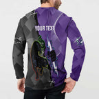 Personalised Storm And Panthers Rugby 2024 Button Sweatshirt Go Champions Grand Final Dynamic Style