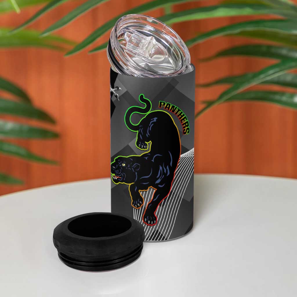 Storm And Panthers Rugby 2024 4 in 1 Can Cooler Tumbler Go Champions Grand Final Dynamic Style