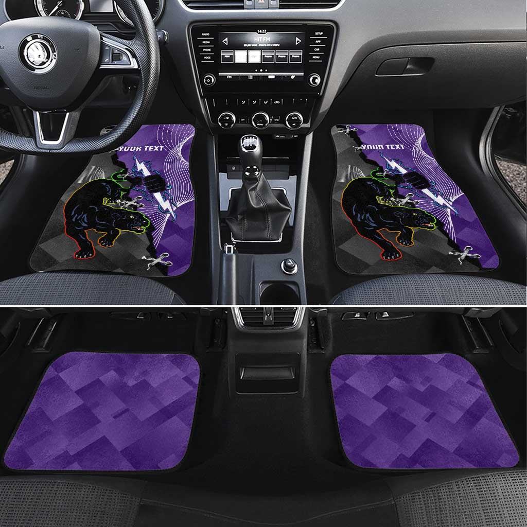 Personalised Storm And Panthers Rugby 2024 Car Mats Go Champions Grand Final Dynamic Style