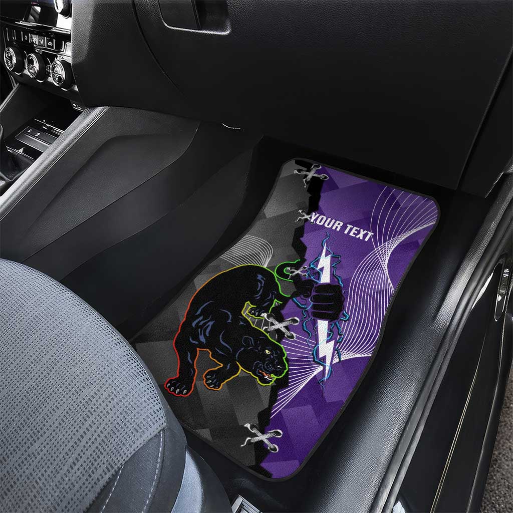 Personalised Storm And Panthers Rugby 2024 Car Mats Go Champions Grand Final Dynamic Style