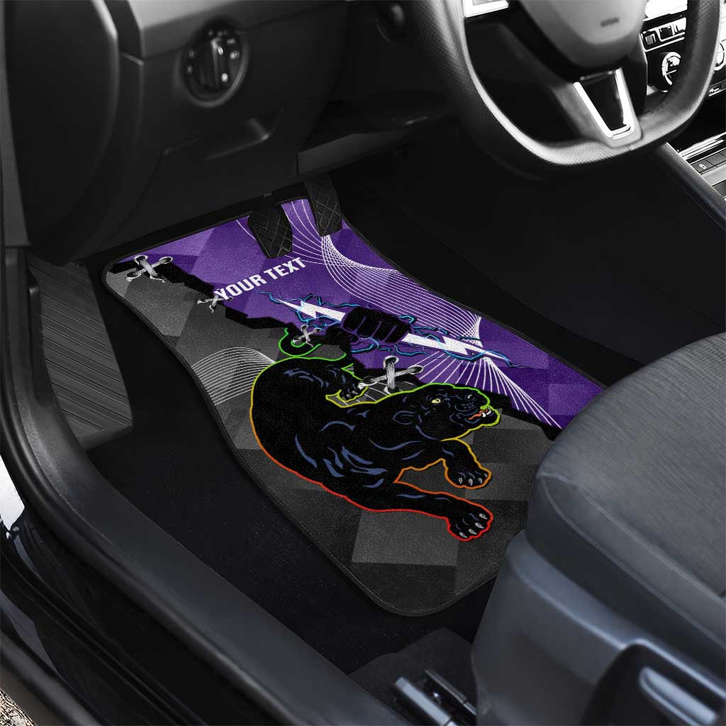Personalised Storm And Panthers Rugby 2024 Car Mats Go Champions Grand Final Dynamic Style