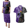 Personalised Storm And Panthers Rugby 2024 Couples Matching Puletasi and Hawaiian Shirt Go Champions Grand Final Dynamic Style