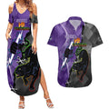 Personalised Storm And Panthers Rugby 2024 Couples Matching Summer Maxi Dress and Hawaiian Shirt Go Champions Grand Final Dynamic Style