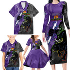 Personalised Storm And Panthers Rugby 2024 Family Matching Long Sleeve Bodycon Dress and Hawaiian Shirt Go Champions Grand Final Dynamic Style