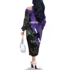 Personalised Storm And Panthers Rugby 2024 Family Matching Off The Shoulder Long Sleeve Dress and Hawaiian Shirt Go Champions Grand Final Dynamic Style