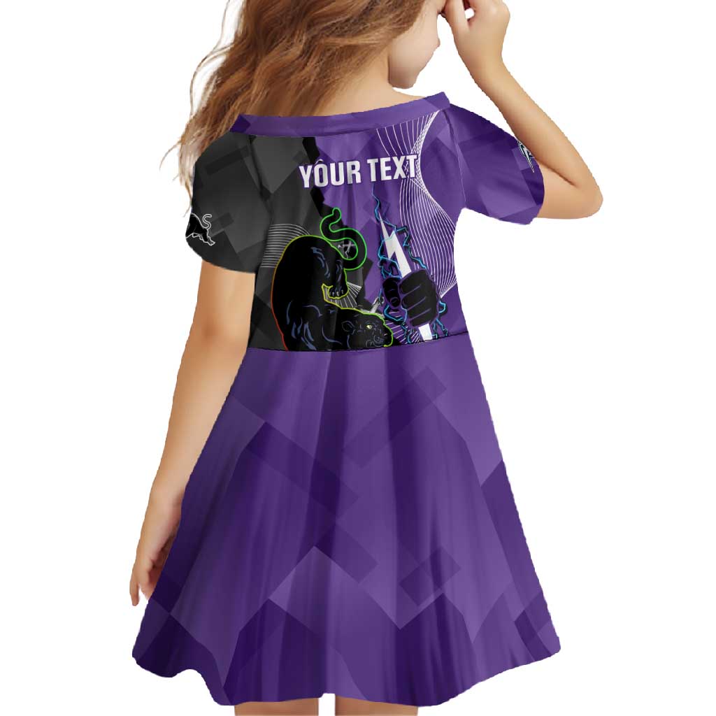 Personalised Storm And Panthers Rugby 2024 Family Matching Summer Maxi Dress and Hawaiian Shirt Go Champions Grand Final Dynamic Style