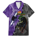Personalised Storm And Panthers Rugby 2024 Family Matching Summer Maxi Dress and Hawaiian Shirt Go Champions Grand Final Dynamic Style