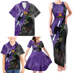 Personalised Storm And Panthers Rugby 2024 Family Matching Tank Maxi Dress and Hawaiian Shirt Go Champions Grand Final Dynamic Style