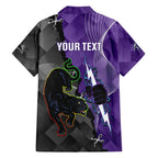 Personalised Storm And Panthers Rugby 2024 Family Matching Tank Maxi Dress and Hawaiian Shirt Go Champions Grand Final Dynamic Style
