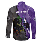 Personalised Storm And Panthers Rugby 2024 Family Matching Tank Maxi Dress and Hawaiian Shirt Go Champions Grand Final Dynamic Style