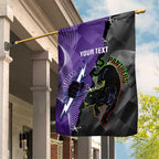Personalised Storm And Panthers Rugby 2024 Garden Flag Go Champions Grand Final Dynamic Style