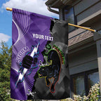 Personalised Storm And Panthers Rugby 2024 Garden Flag Go Champions Grand Final Dynamic Style