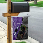 Personalised Storm And Panthers Rugby 2024 Garden Flag Go Champions Grand Final Dynamic Style