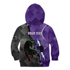 Personalised Storm And Panthers Rugby 2024 Kid Hoodie Go Champions Grand Final Dynamic Style