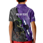 Personalised Storm And Panthers Rugby 2024 Kid Polo Shirt Go Champions Grand Final Dynamic Style