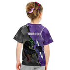 Personalised Storm And Panthers Rugby 2024 Kid T Shirt Go Champions Grand Final Dynamic Style