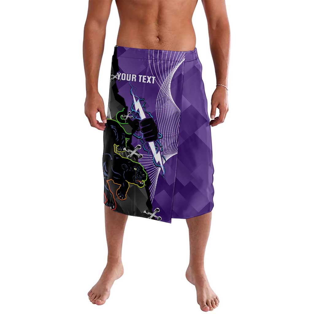 Personalised Storm And Panthers Rugby 2024 Lavalava Go Champions Grand Final Dynamic Style