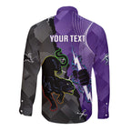 Personalised Storm And Panthers Rugby 2024 Long Sleeve Button Shirt Go Champions Grand Final Dynamic Style