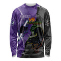 Personalised Storm And Panthers Rugby 2024 Long Sleeve Shirt Go Champions Grand Final Dynamic Style