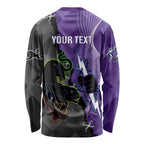 Personalised Storm And Panthers Rugby 2024 Long Sleeve Shirt Go Champions Grand Final Dynamic Style