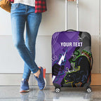 Personalised Storm And Panthers Rugby 2024 Luggage Cover Go Champions Grand Final Dynamic Style
