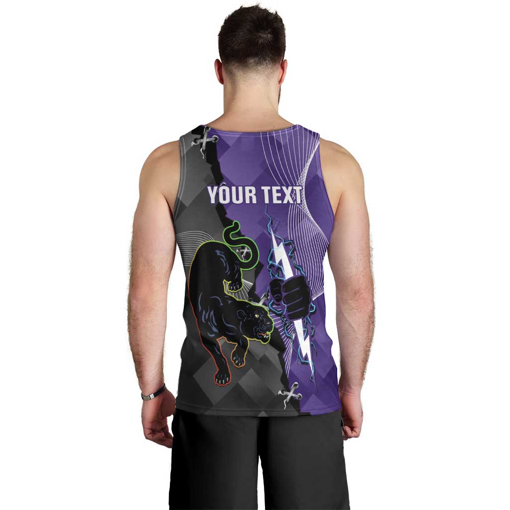 Personalised Storm And Panthers Rugby 2024 Men Tank Top Go Champions Grand Final Dynamic Style