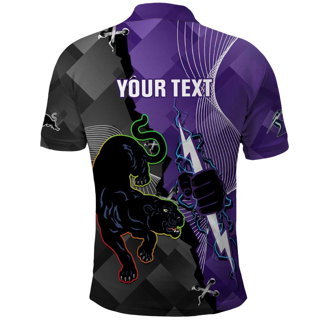 Personalised Storm And Panthers Rugby 2024 Polo Shirt Go Champions Grand Final Dynamic Style