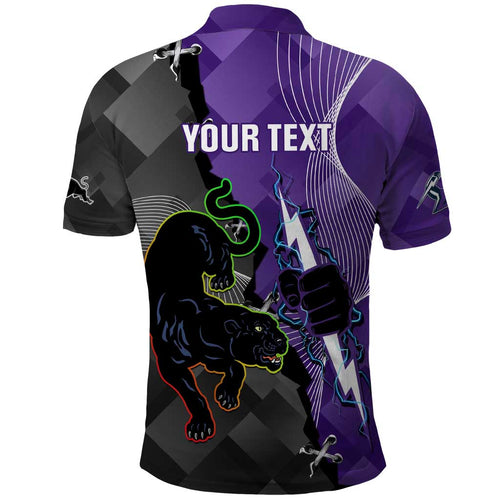 Personalised Storm And Panthers Rugby 2024 Polo Shirt Go Champions Grand Final Dynamic Style