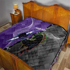 Personalised Storm And Panthers Rugby 2024 Quilt Go Champions Grand Final Dynamic Style