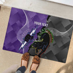Personalised Storm And Panthers Rugby 2024 Rubber Doormat Go Champions Grand Final Dynamic Style
