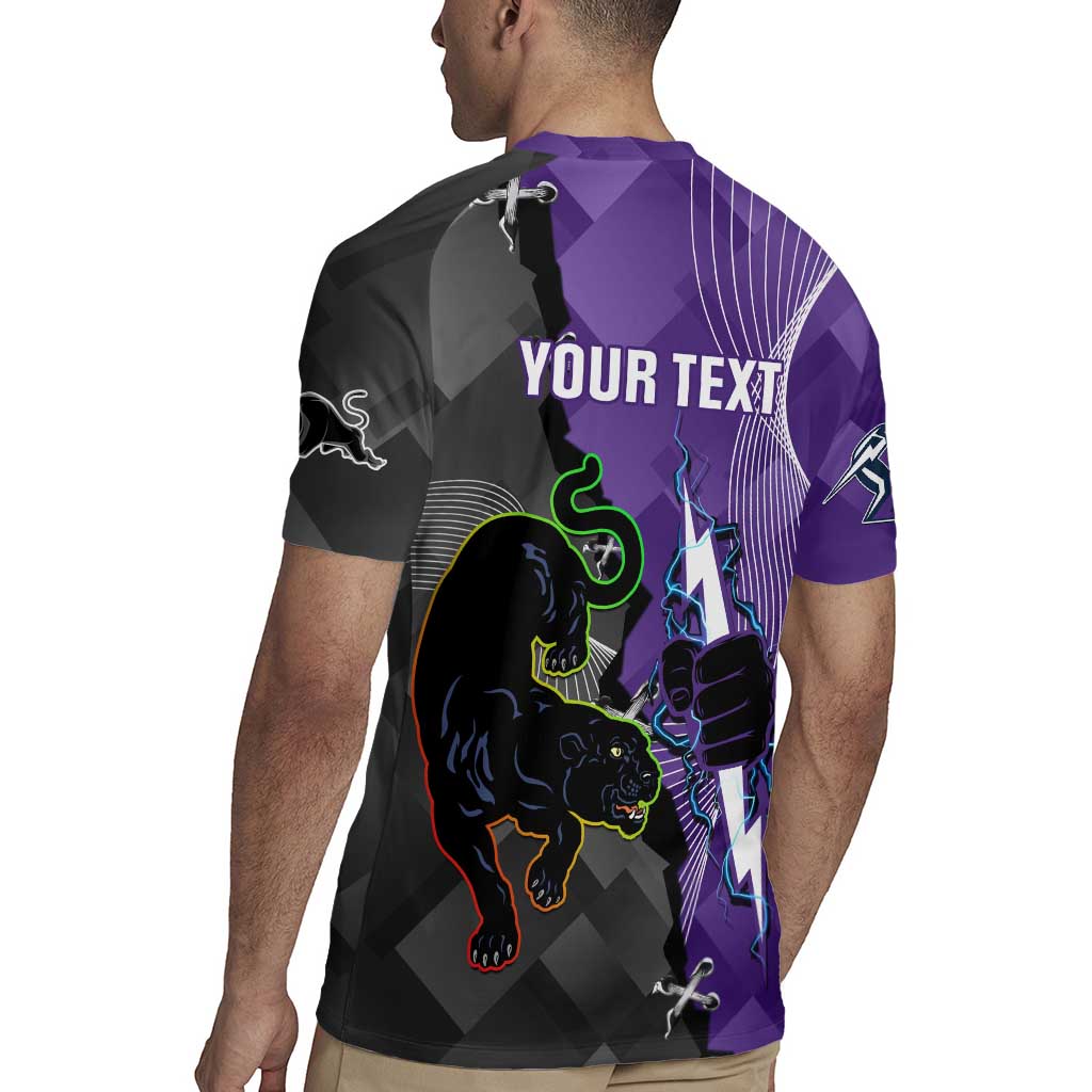Personalised Storm And Panthers Rugby 2024 Rugby Jersey Go Champions Grand Final Dynamic Style