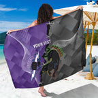 Personalised Storm And Panthers Rugby 2024 Sarong Go Champions Grand Final Dynamic Style
