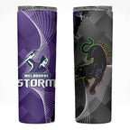 Storm And Panthers Rugby 2024 Skinny Tumbler Go Champions Grand Final Dynamic Style