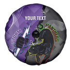 Personalised Storm And Panthers Rugby 2024 Spare Tire Cover Go Champions Grand Final Dynamic Style