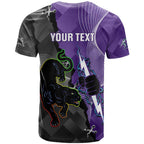 Personalised Storm And Panthers Rugby 2024 T Shirt Go Champions Grand Final Dynamic Style