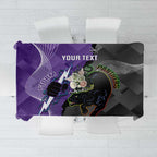 Personalised Storm And Panthers Rugby 2024 Tablecloth Go Champions Grand Final Dynamic Style