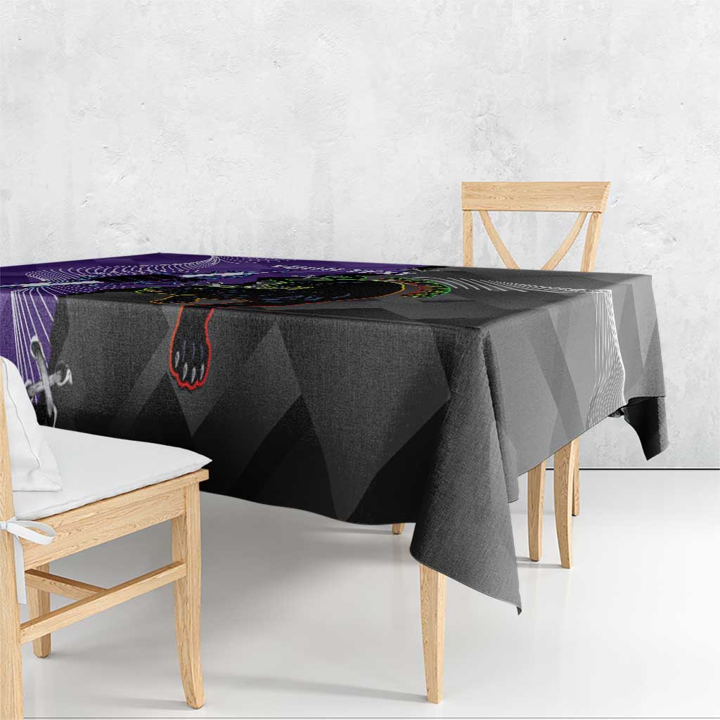 Personalised Storm And Panthers Rugby 2024 Tablecloth Go Champions Grand Final Dynamic Style