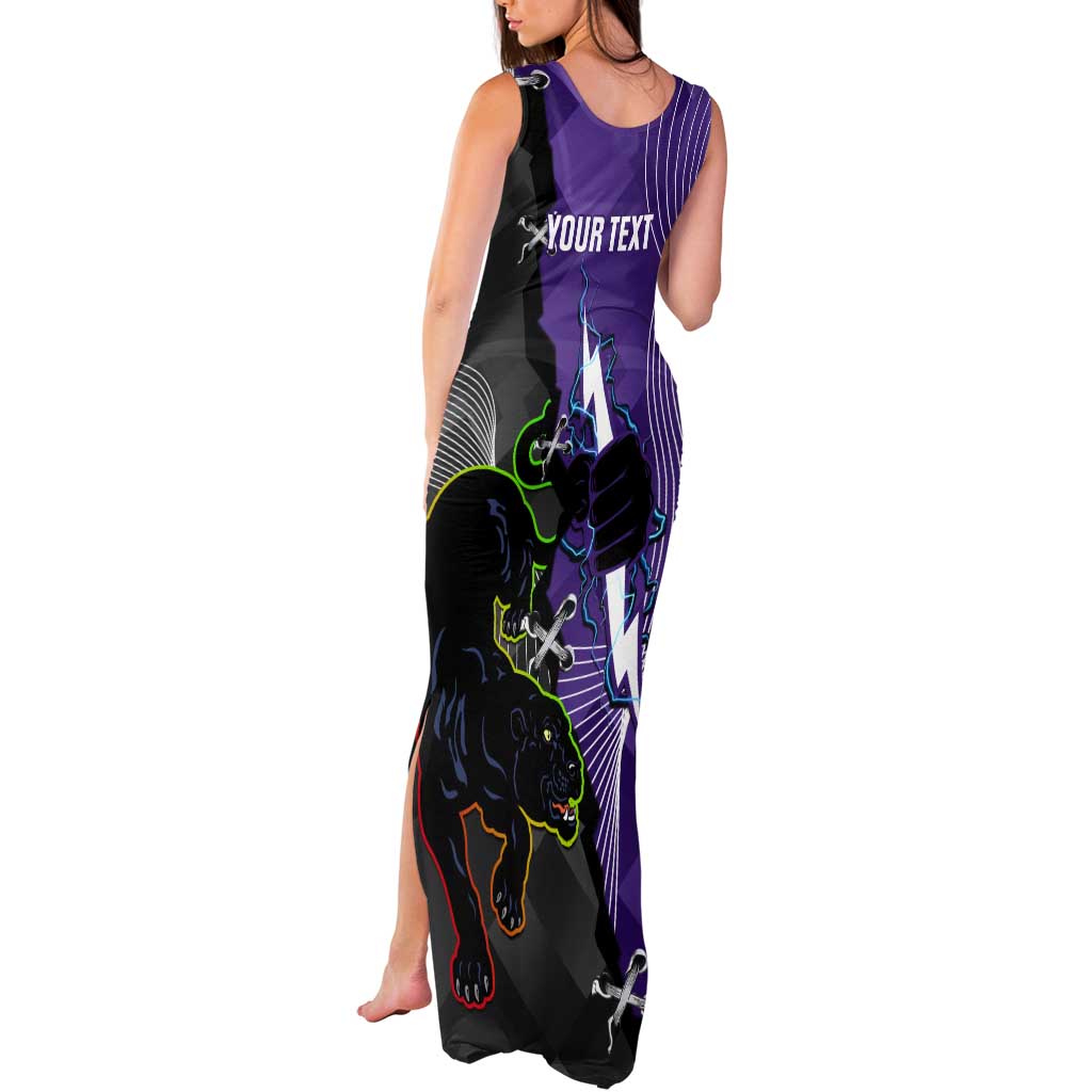 Personalised Storm And Panthers Rugby 2024 Tank Maxi Dress Go Champions Grand Final Dynamic Style