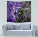 Personalised Storm And Panthers Rugby 2024 Tapestry Go Champions Grand Final Dynamic Style
