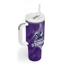 Storm And Panthers Rugby 2024 Tumbler With Handle Go Champions Grand Final Dynamic Style