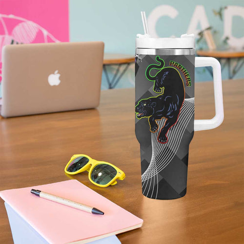 Storm And Panthers Rugby 2024 Tumbler With Handle Go Champions Grand Final Dynamic Style