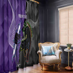 Personalised Storm And Panthers Rugby 2024 Window Curtain Go Champions Grand Final Dynamic Style