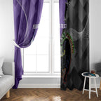 Personalised Storm And Panthers Rugby 2024 Window Curtain Go Champions Grand Final Dynamic Style