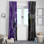 Personalised Storm And Panthers Rugby 2024 Window Curtain Go Champions Grand Final Dynamic Style