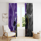 Personalised Storm And Panthers Rugby 2024 Window Curtain Go Champions Grand Final Dynamic Style