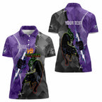 Personalised Storm And Panthers Rugby 2024 Women Polo Shirt Go Champions Grand Final Dynamic Style