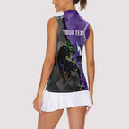 Personalised Storm And Panthers Rugby 2024 Women Sleeveless Polo Shirt Go Champions Grand Final Dynamic Style